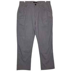 RIDGECUT Toughwear Men's Gray Canvas Work Pants Size 36x30 Relaxed Fit NWT
